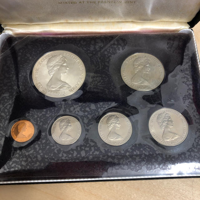 銀貨入り】フランクリンミント バージン諸島 プルーフセット 1973の