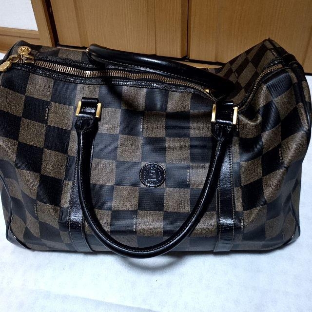 FENDI - 【値下げ中】FENDI フェンディ ボストンバッグ 鍵付き ペカン