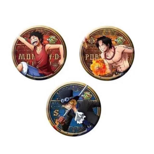 ④⑪ ワンピース とるパカ アニメ20周年 20th 缶バッジ エース ONE