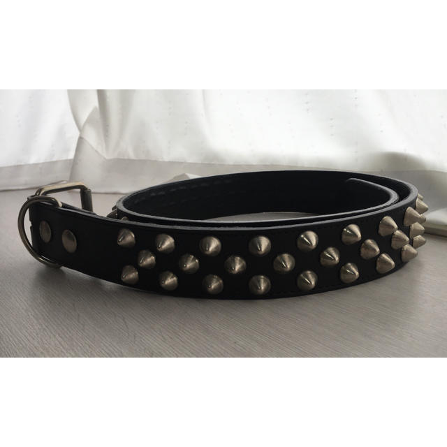 666 - 666 2×1連コニカルスタッズ ベルト パンクの通販 by Debbie's