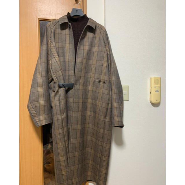 SUNSEA - SUNSEA 2019AW キャメルチェックコートの通販 by うさまる's