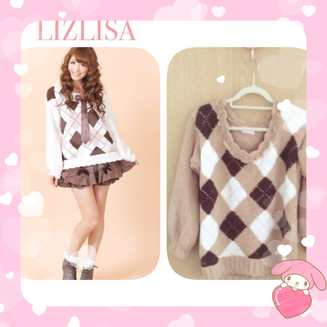 LIZ LISA - リズリサ＊アーガイルニットの通販 by ゆるふわ* shop