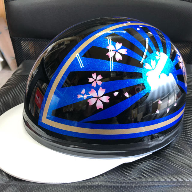 コルク半 カスタム 富士日章 黒青 ラメ 桜 送料無料の通販 by