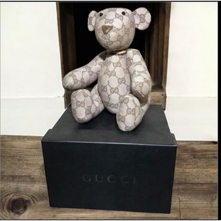 GUCCI - GUCCI グッチ GGキャンバス テディベア ぬいぐるみ オールド
