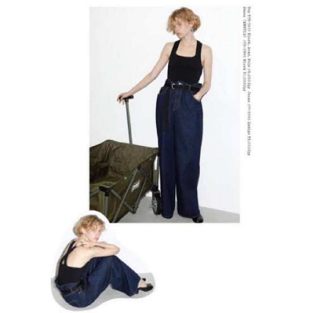 ENFOLD - ナゴンスタンス ハイウエストベルトデニムの通販 by mkmk