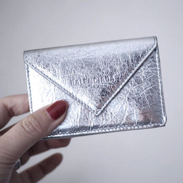 BALENCIAGA - ♡バレンシアガ♡ 大人気 三つ折り財布 シルバーの通販