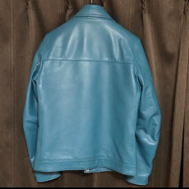 UNDERCOVER - 最終 名作 UNDERCOVER ライダースジャケット ターコイズ