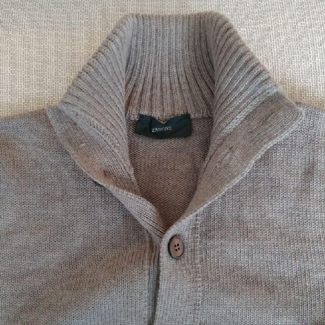 ZANONE - ZANONE 5Gミドルゲージニット KYOTO グレージュ サイズ46の