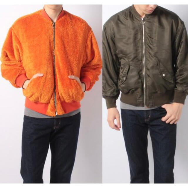 WEGO リバーシブルボアMA-1 オレンジの通販 by みんみん♬｜ラクマ