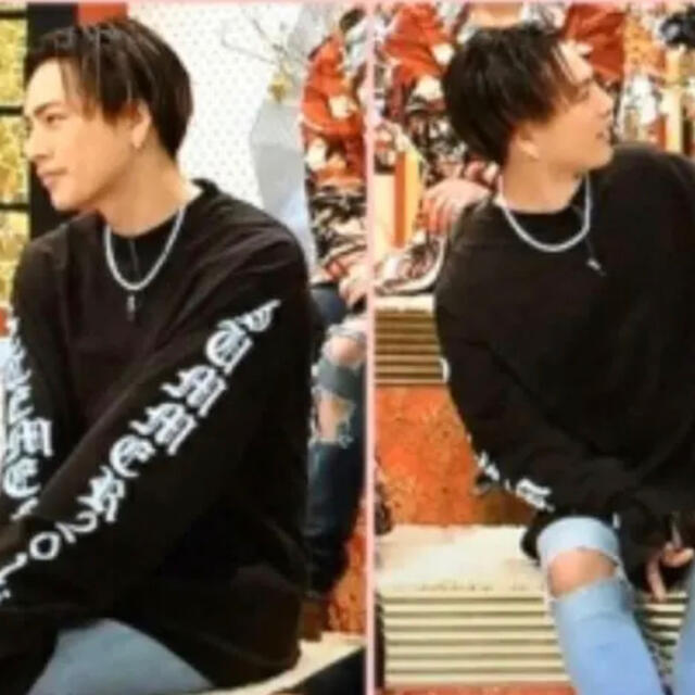 袖ロゴ ロンT 3代目 JSB 登坂広臣着用 男女兼用 カッコいい お洒落の