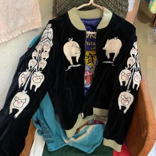 STUDIO D'ARTISAN - スタジオダルチザン 福豚リバーシブルスカジャン M