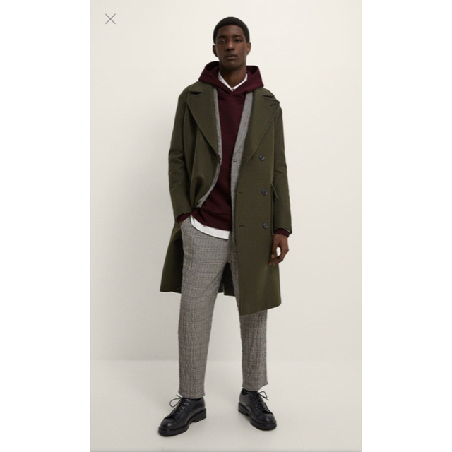 ZARA - 【新品・未使用】ZARA ダブルブレストコート カーキの通販 by