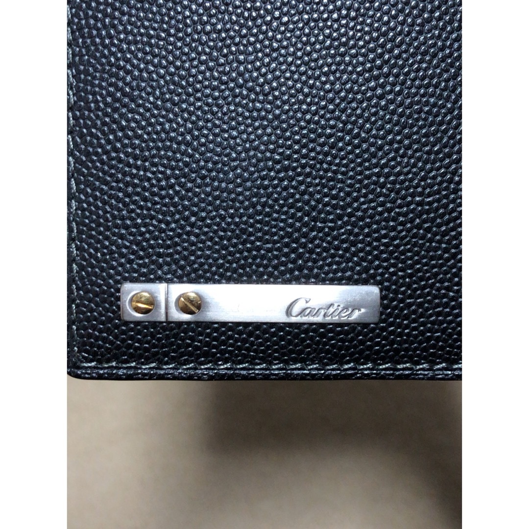 Cartier カルティエ 長財布 札入れ サントス 二つ折り 黒 ブラック あ