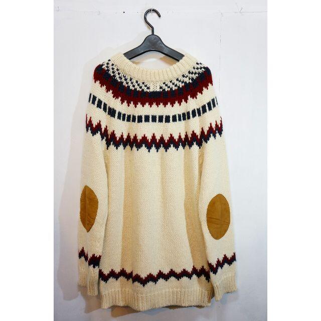 SAINT LAURENT - 13AW サンローラン ノルディック ニット S白 エディ期