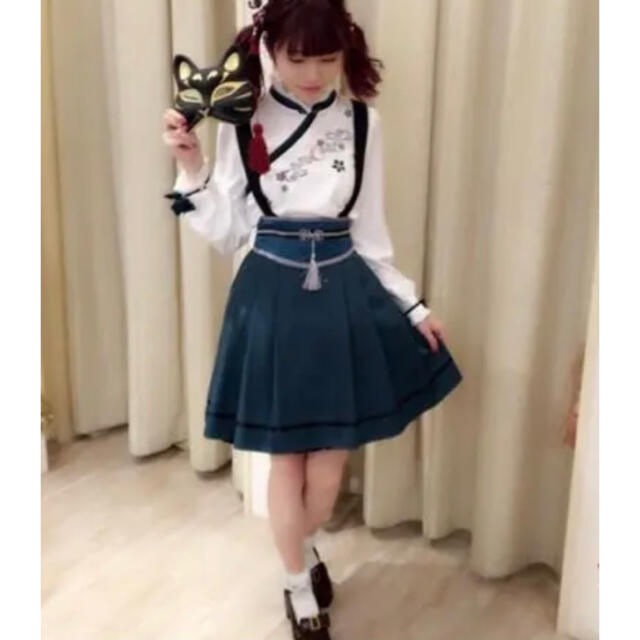 Amavel - 【Amavel】和風帯デザインジャンスカ（グリーン）の通販 by