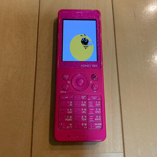 京セラ - 美品‼︎ 携帯電話 WILLCOM ウィルコム HONEY BEE ピンクの