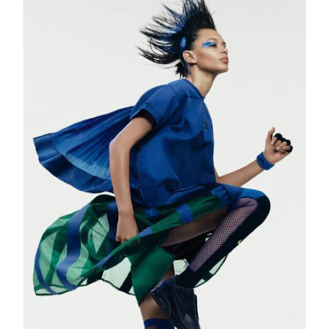 sacai - NIKE × Sacai 15SS バックプリーツ 半袖スウェット サイズ:Mの