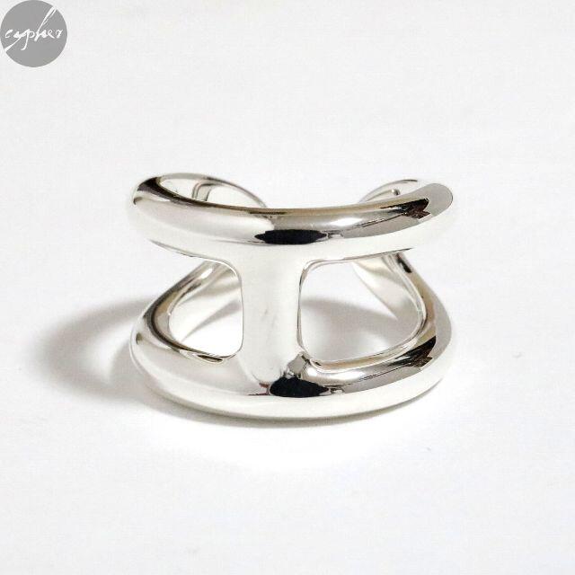 HERMES - HERMES OSMOSE GM シルバー リング 61 新品エルメス オスモズ