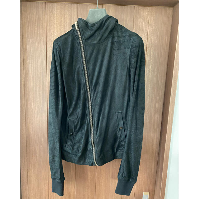 Rick Owens - RICK OWNS 斜めジップ×バーナー加工 ラムレザーの通販 by