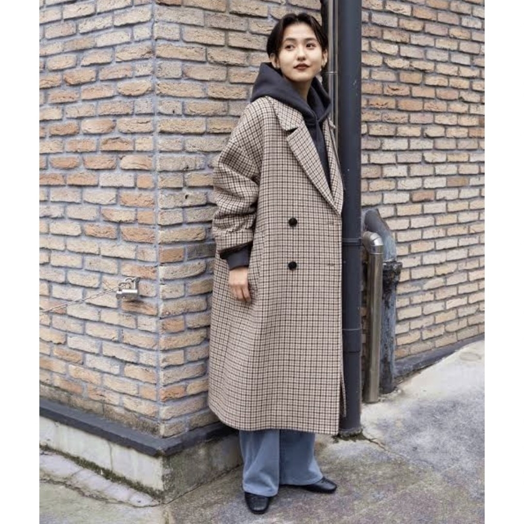 FREAK'S STORE - フリークストア オーバー コート チェック 千鳥格子
