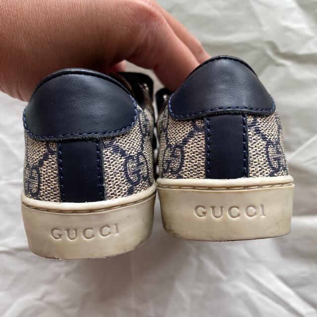 GUCCI - GUCCI グッチ チルドレンズ キッズ レザースニーカー 25 の