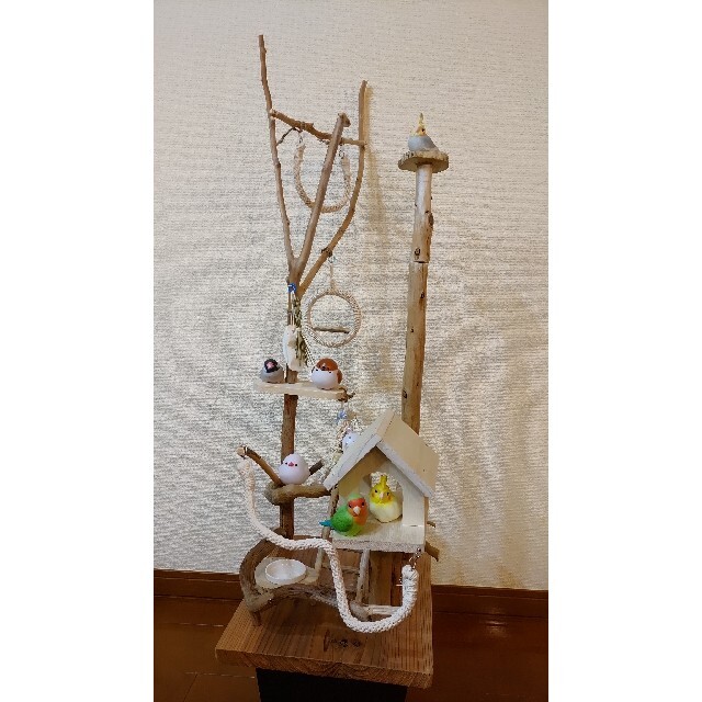 バードアスレチック3way♪ ハンドメイド 流木 バードジムの通販 by Rin