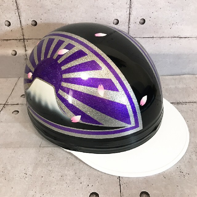 カスタムコルク半 紫富士日章ファイヤーシルバーラメの通販 by J's