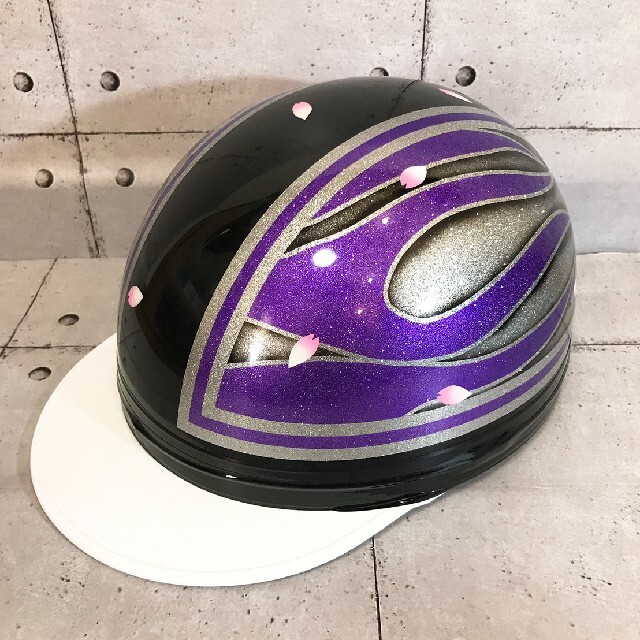 カスタムコルク半 紫富士日章ファイヤーシルバーラメの通販 by J's