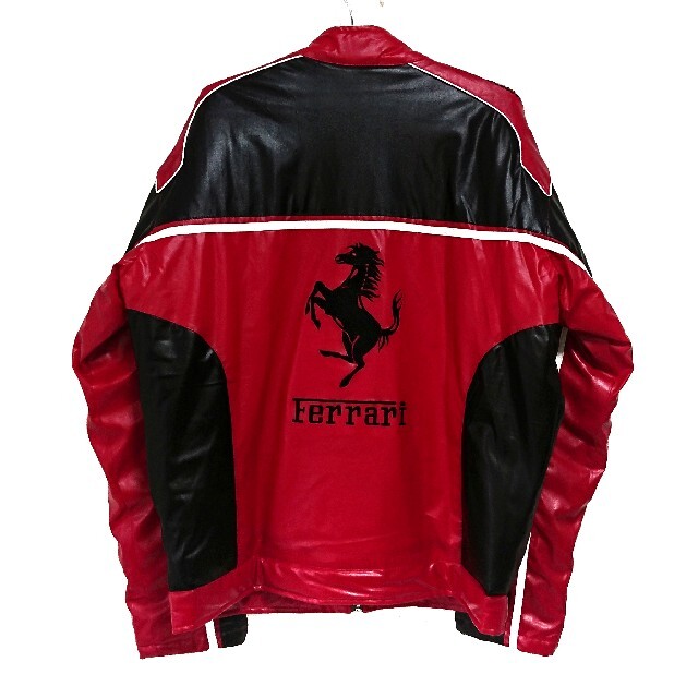 Ferrari - 美品 フェラーリ レーシングジャケット ビッグロゴ メンズ