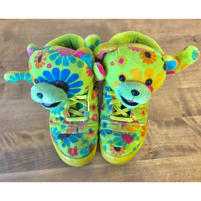 JEREMY SCOTT - アディダス ジェレミー 花柄ベア スニーカーの通販 by