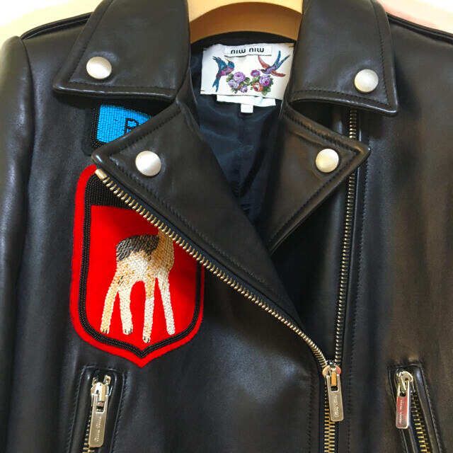MIU MIU - MIUMIU ライダースの通販 by 𝓼𝓻𝓴｜ミュウミュウならラクマ