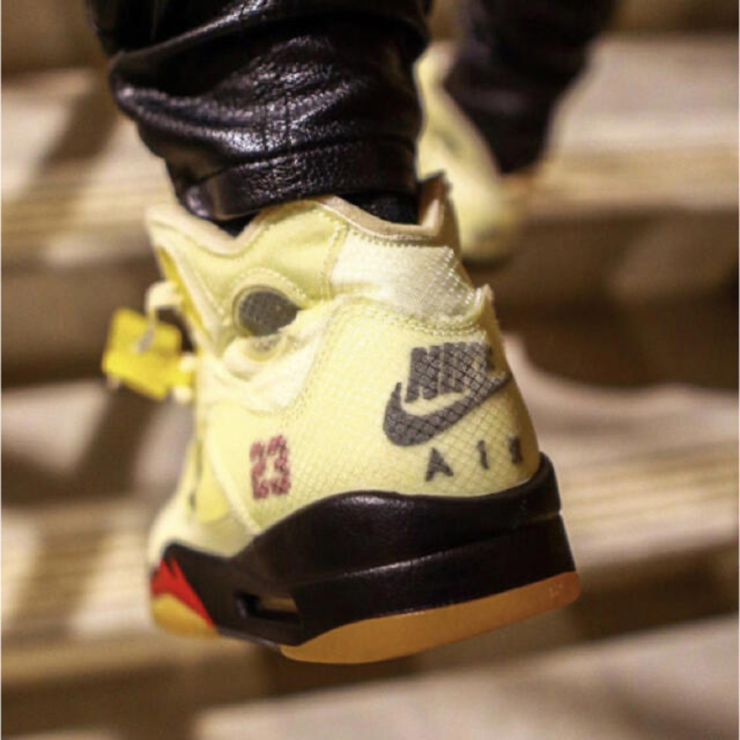 Off-White - NIKE OFF WHITE AIR JORDAN 5 RETRO SAIL 1の通販 by 靴屋