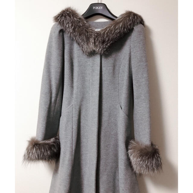 René - 【美品】Rene ルネ 受注会FOXファー プリンセスラインコート