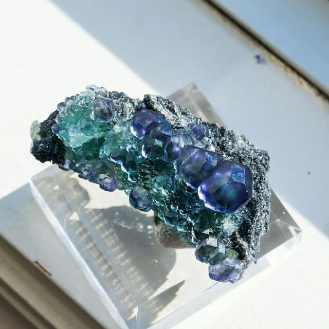 福建省 フローライト CF-169 天然石 原石 鉱物 標本 鉱石 蛍石の通販