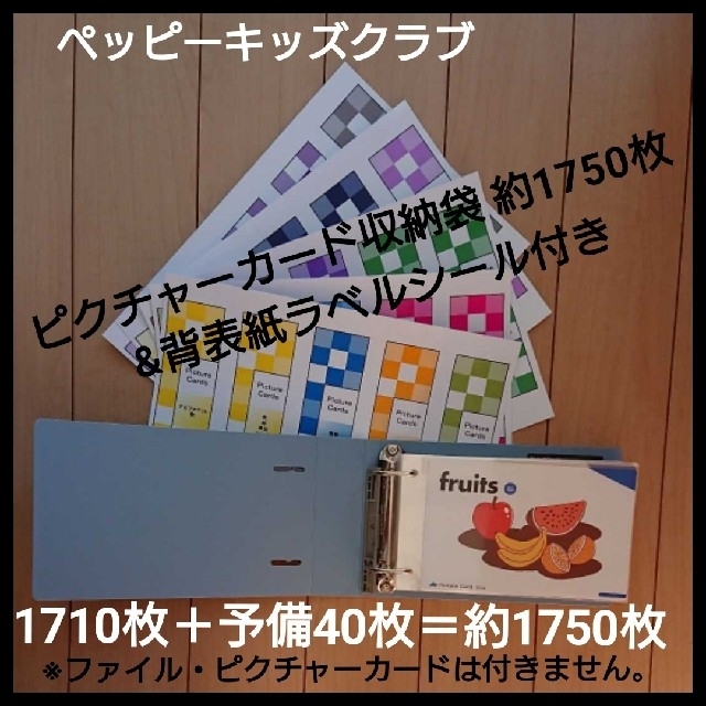 ペッピーキッズクラブ ピクチャーカード収納袋(リフィル)&ラベルシール