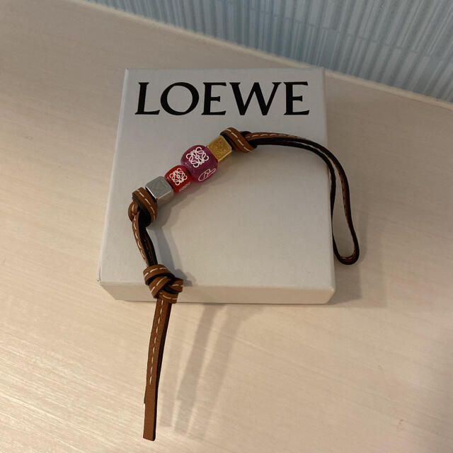 LOEWE - ご専用☆ロエベ ダイスチャーム LOEWE アナグラム レザー