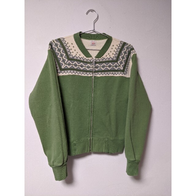 THE FLAT HEAD - フラットヘッド 雪柄フルジップスウェットの通販 by