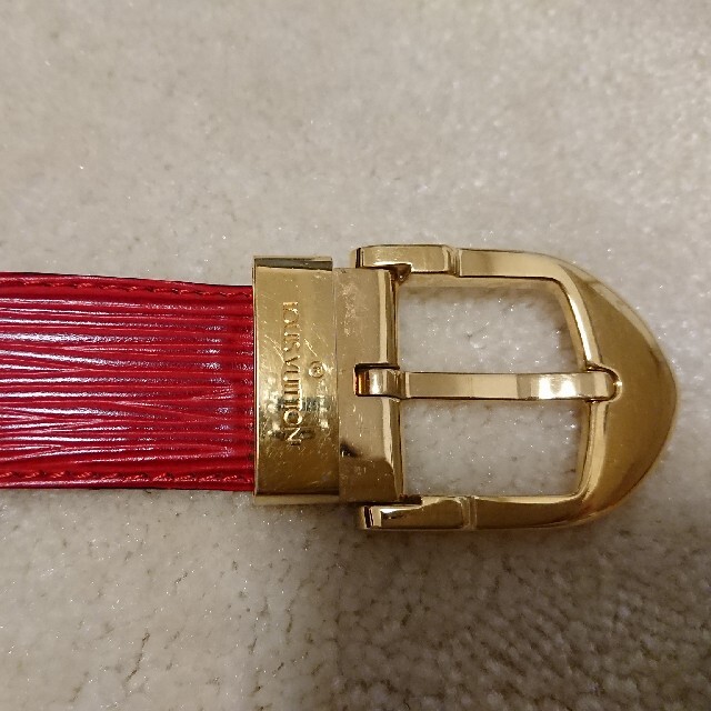 LOUIS VUITTON サンチュールクラシックエピ ベルト レッド C543 LOUIS