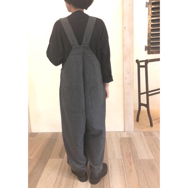 nest Robe - nest robe ウールヘリンボンサロペットの通販 by フリマ