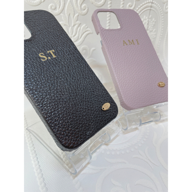 スマホケース イニシャル入りレザーケース♡の通販 by mandr's shop
