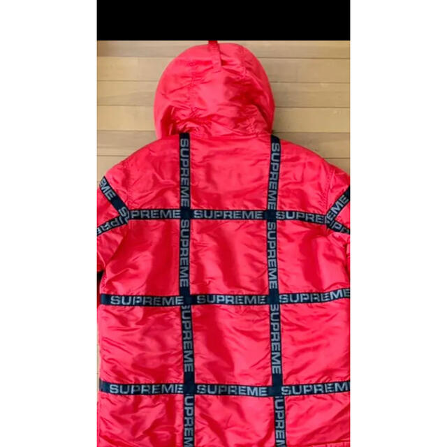 Supreme - supreme Logo Tape N-3B Parka シュプリーム ダウンの通販