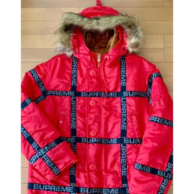 Supreme - supreme Logo Tape N-3B Parka シュプリーム ダウンの通販