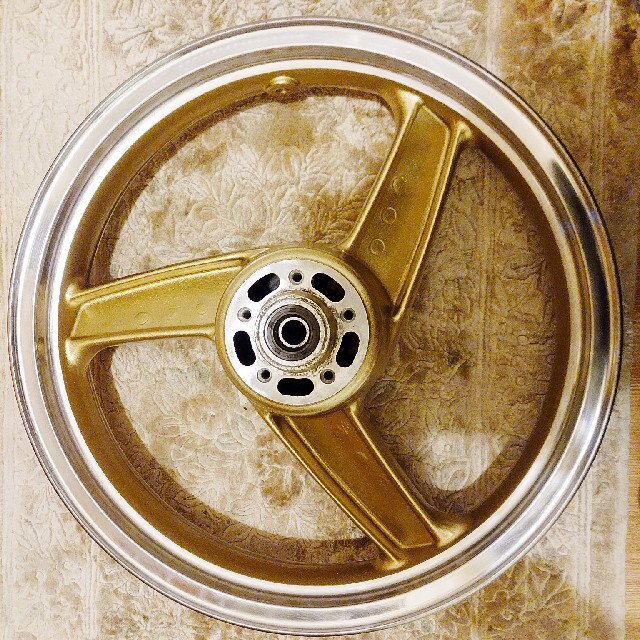 カワサキ - zrx 400 純正 前後 ホイール セット ゴールド の通販 by む