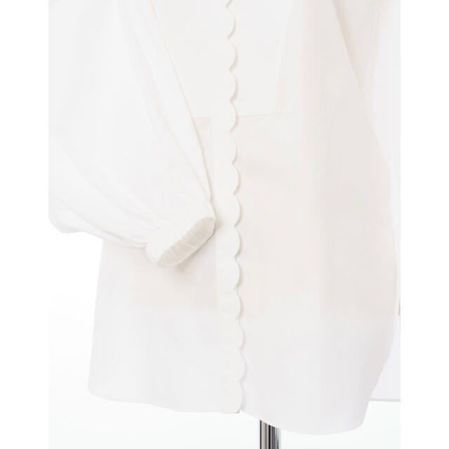 Drawer - KEINARITA ケイナリタ パフスリーブ スカラップ シャツ 36