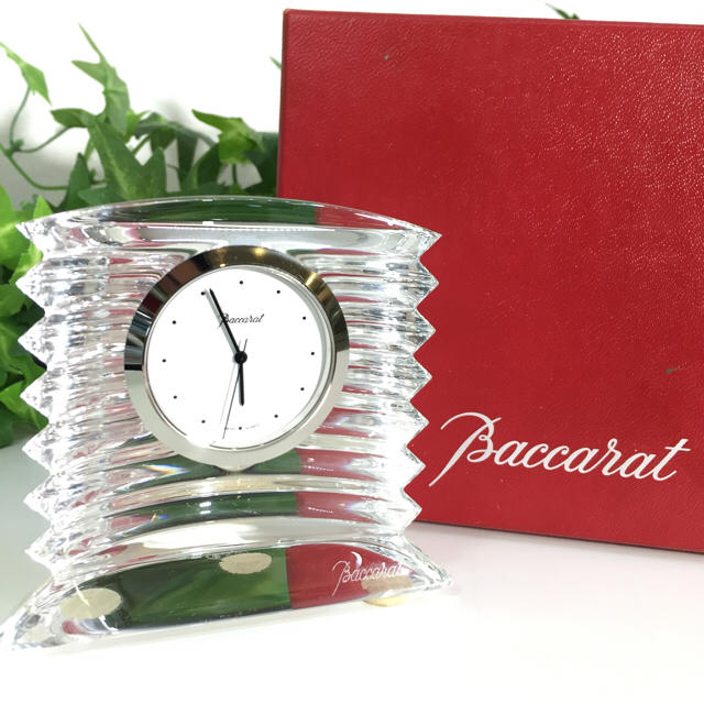 Baccarat - 【正規品】Baccarat バカラ ラランド クロック 置時計 美品