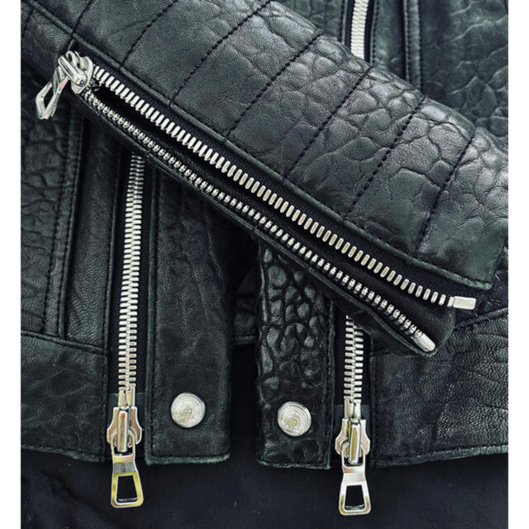 BALMAIN - 新品 希少 BALMAIN×H&M ライダース ジャケット 羊皮 44