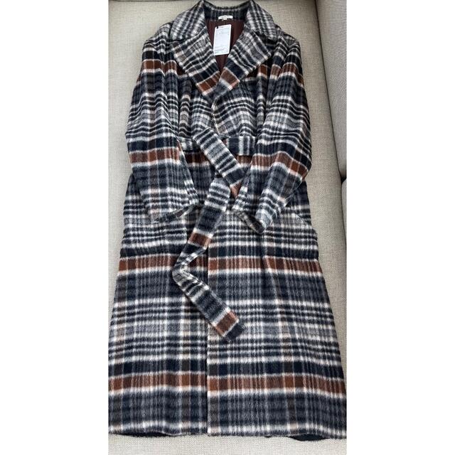 Drawer - 33万円☆新品☆ブラミンク blamink☆アルパカチェックコート