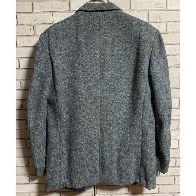 Harris Tweed - 90s 古着 ハリスツイード テーラードジャケット くるみ