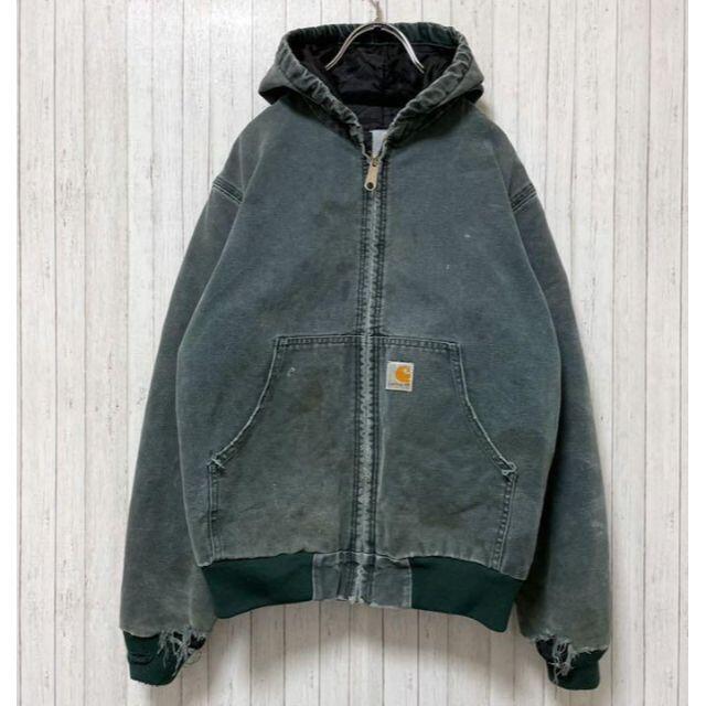 carhartt - カーハート ダックジャケット アクティブパーカー グリーン
