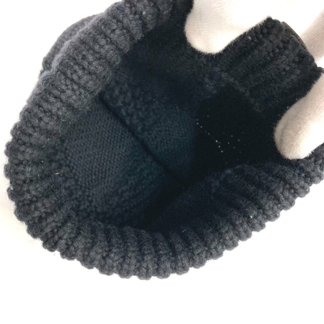 LOUIS VUITTON - ルイヴィトン ダミエ レザーロゴタグ ニットキャップ